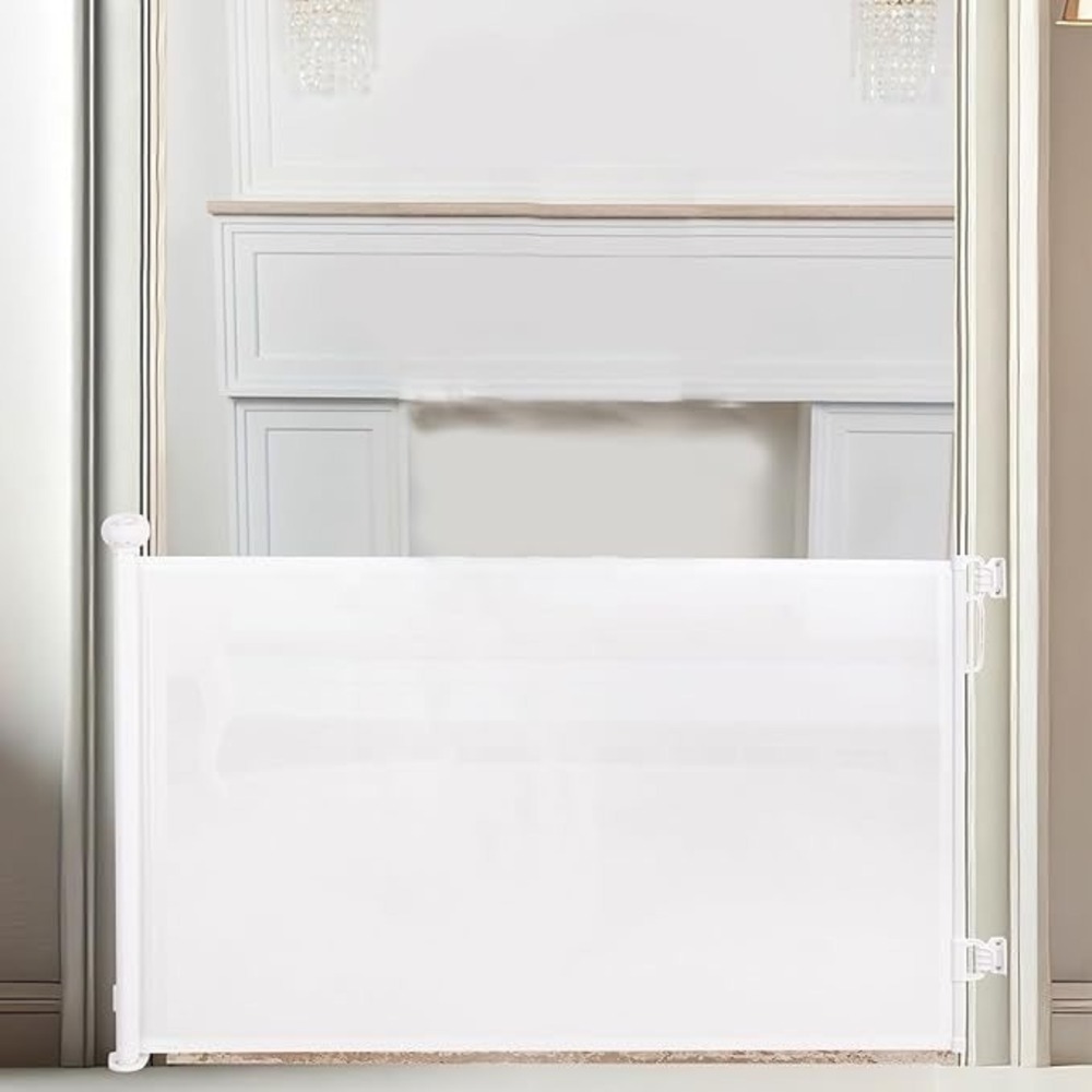 Ciaell Retractable Safety Gate GRAY NEW Space Saving Mesh Multi-use